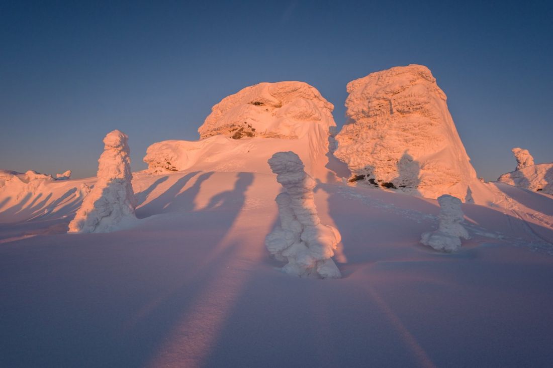 Vozka summit in winter.
