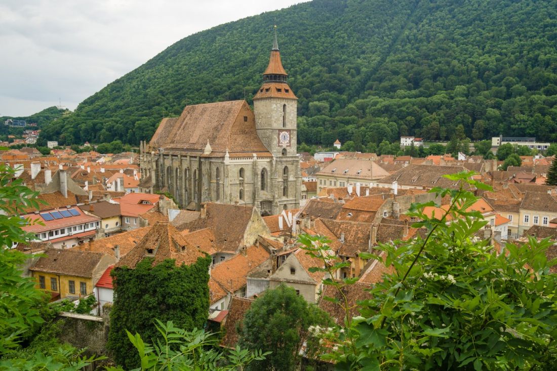 Black church of Brașov as seen from Black Tower