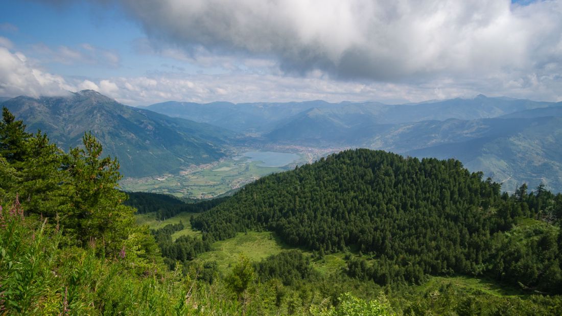 Plav a Plavské jezero z Maja e Borit.