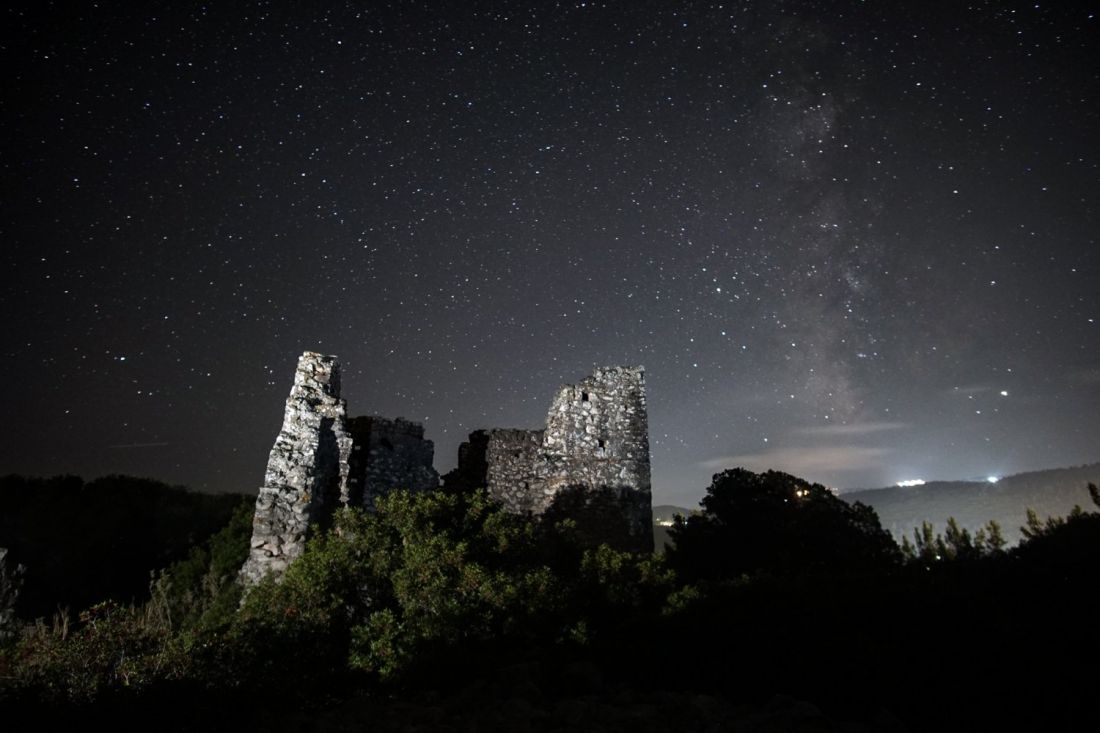 Ruins of Byzantine basilica near Fiskardo