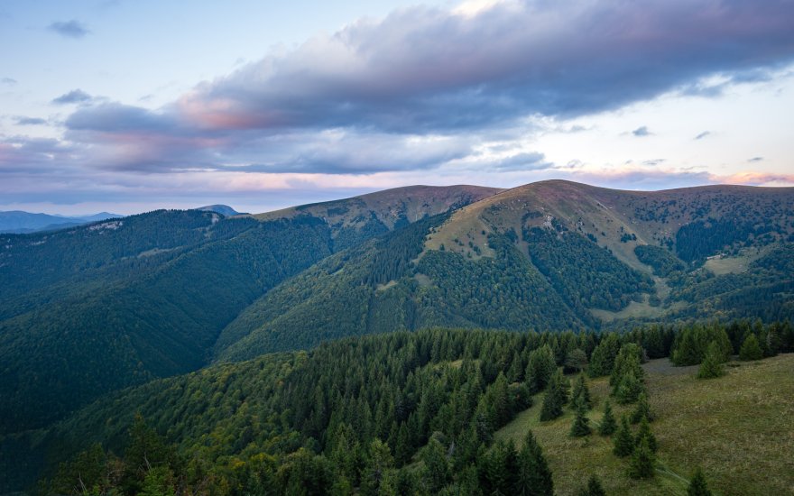 Soumrak ve Veľké Fatře