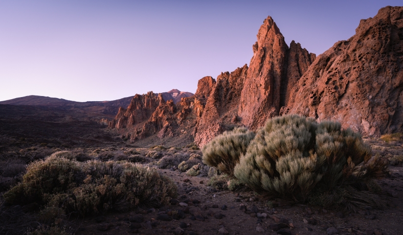 Arrival of night at Roques de García