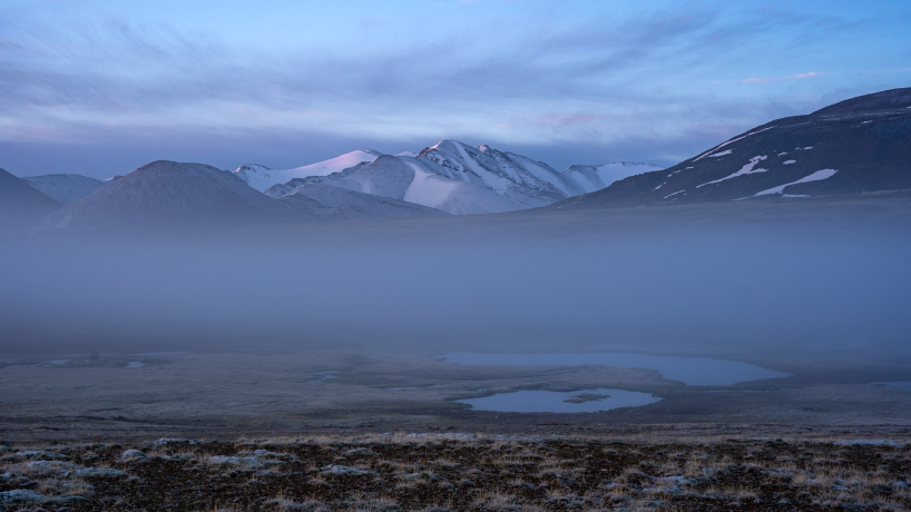 Misty morning int he mountains