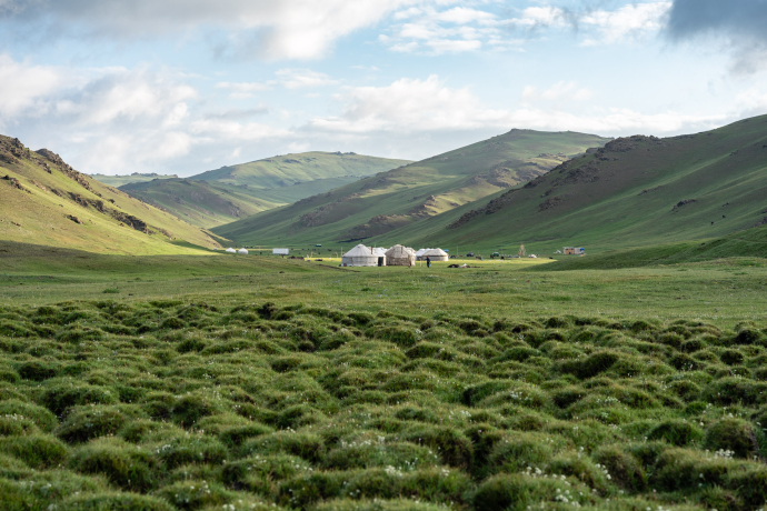 Yurts at Song Kul