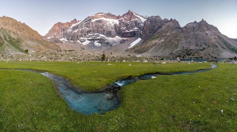 The stream at Lake Dushokha