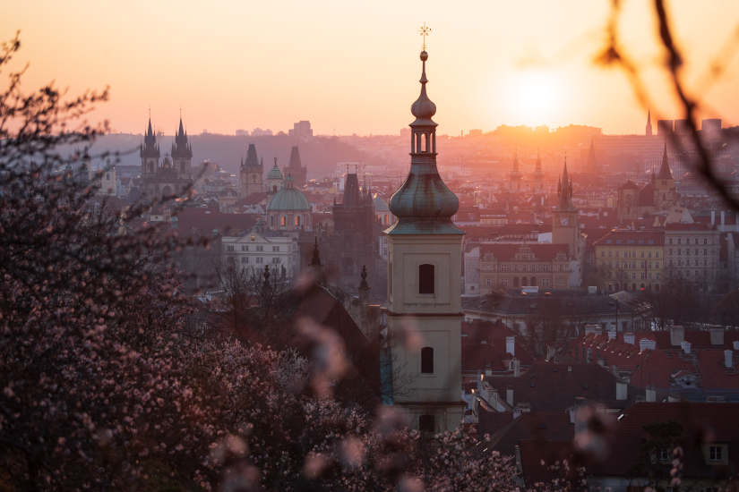 Rozbřesk nad Prahou