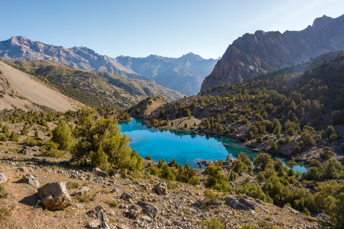 Morning on Shirparfom lake