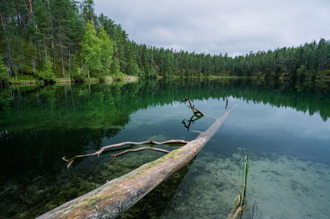Terénní propadliny v Hosse vyplňují četná jezera.