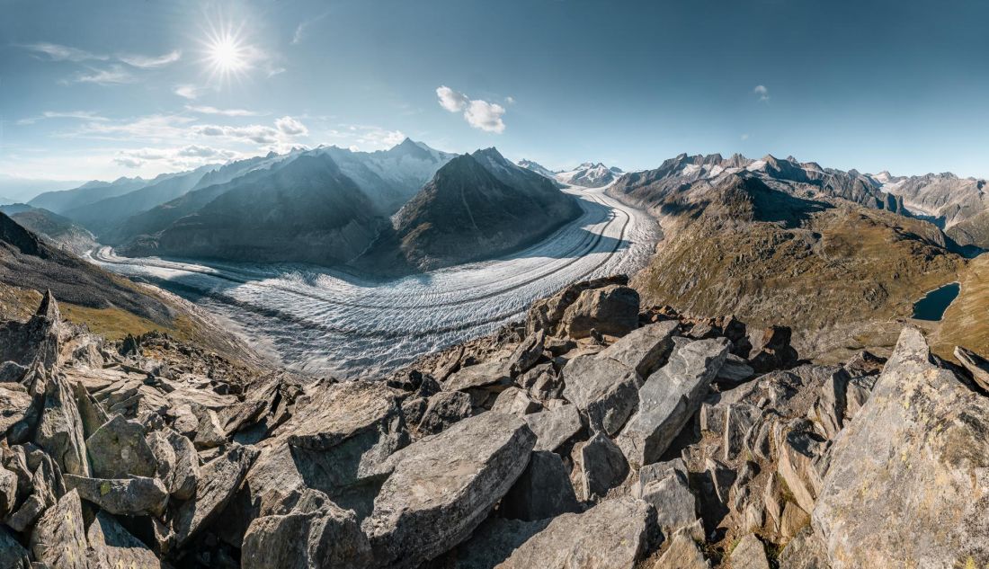 Aletschký ledovec.